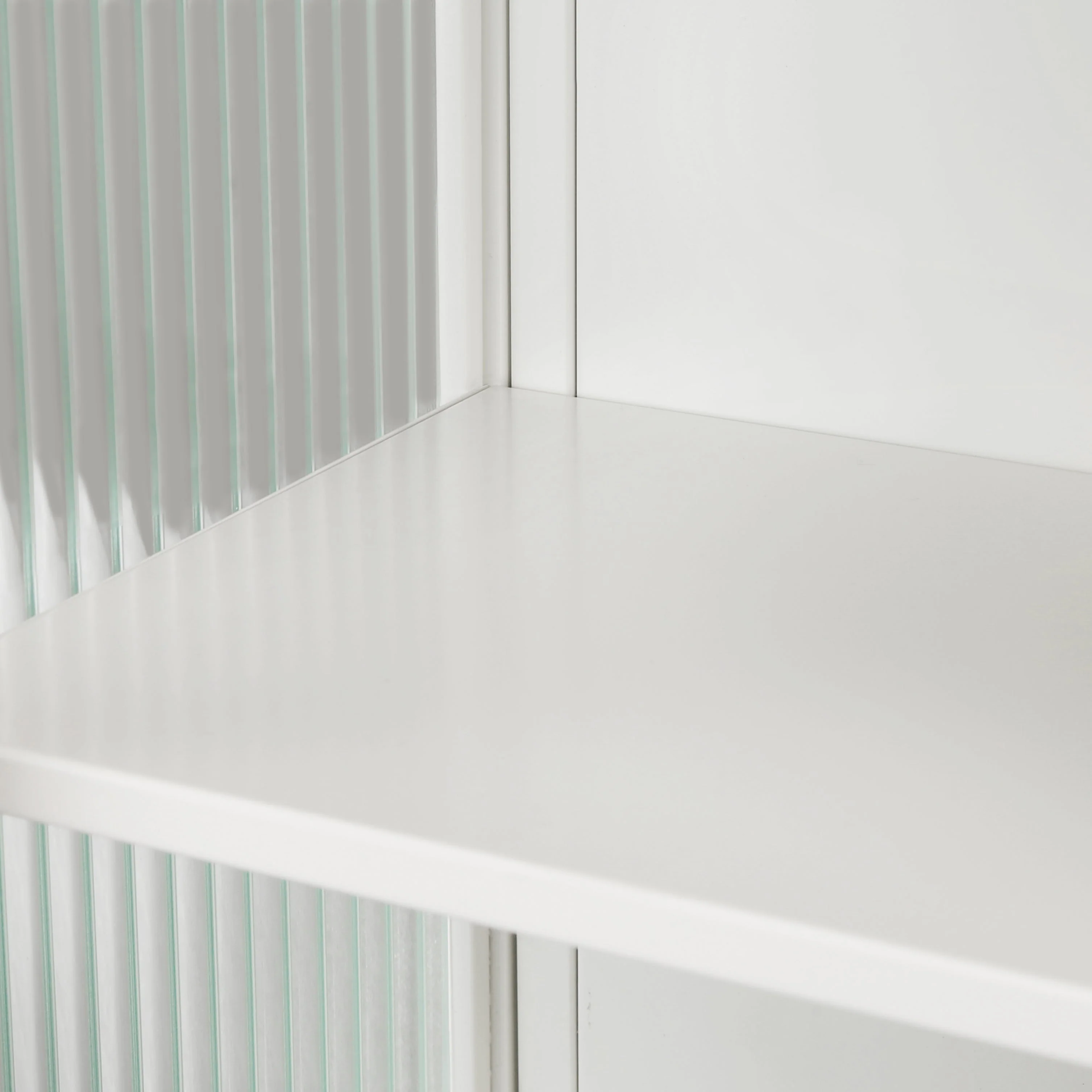 23.62"Glass Doors Modern Two-door Wall Cabinet with Featuring Two-tier Enclosed Storage an Open Shelf and Towel Rack - Image 6