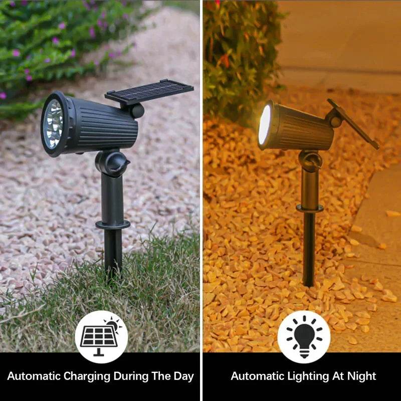 9 LED Solar Spotlights | Waterproof Outdoor Garden & Patio Lights - Image 5