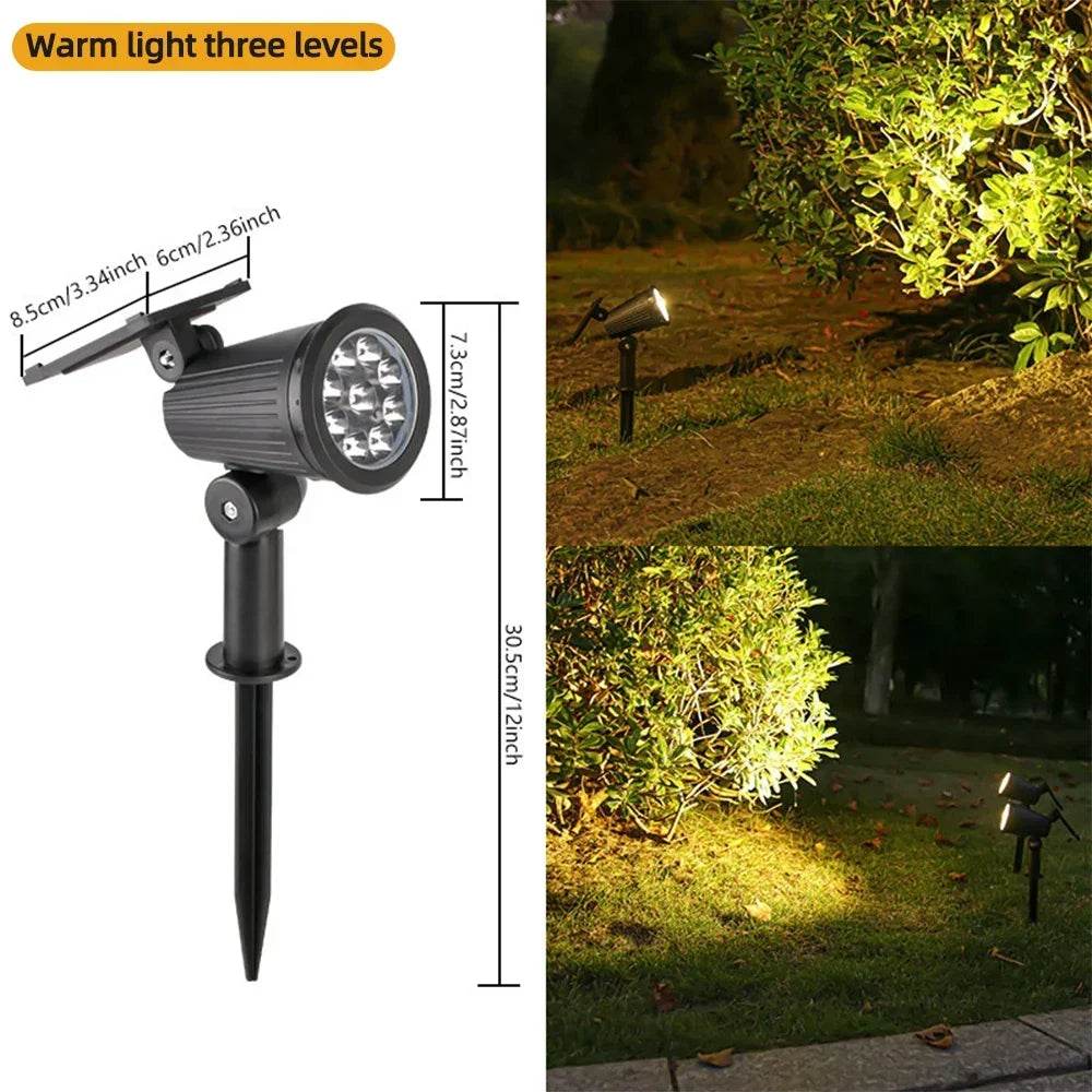9 LED Solar Spotlights | Waterproof Outdoor Garden & Patio Lights - Image 7