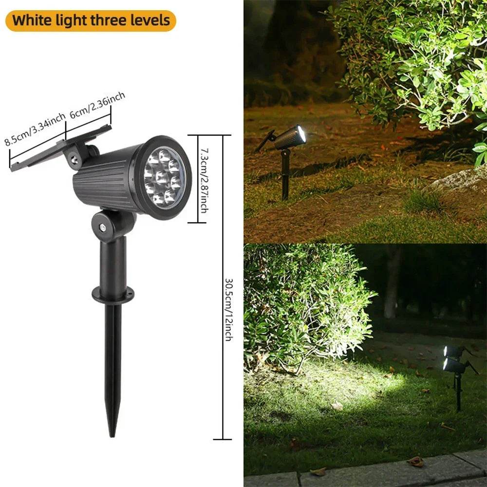 9 LED Solar Spotlights | Waterproof Outdoor Garden & Patio Lights - Image 8