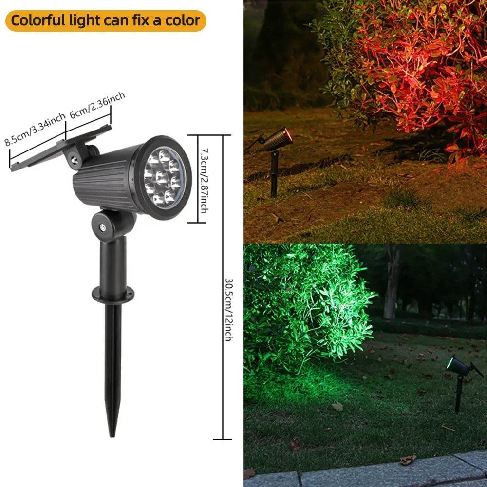 9 LED Solar Spotlights | Waterproof Outdoor Garden & Patio Lights - Image 9