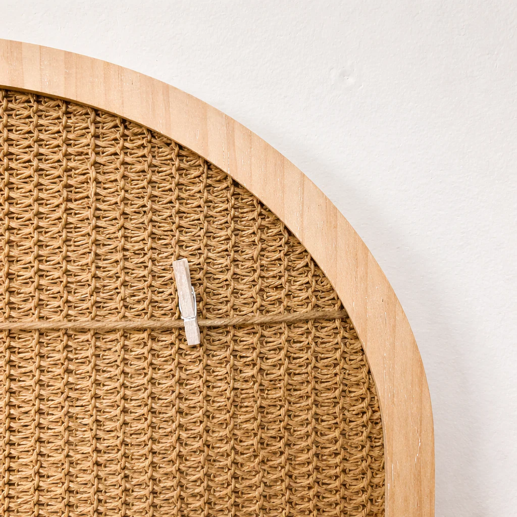 Arched Rattan Photo Display Board - Image 3