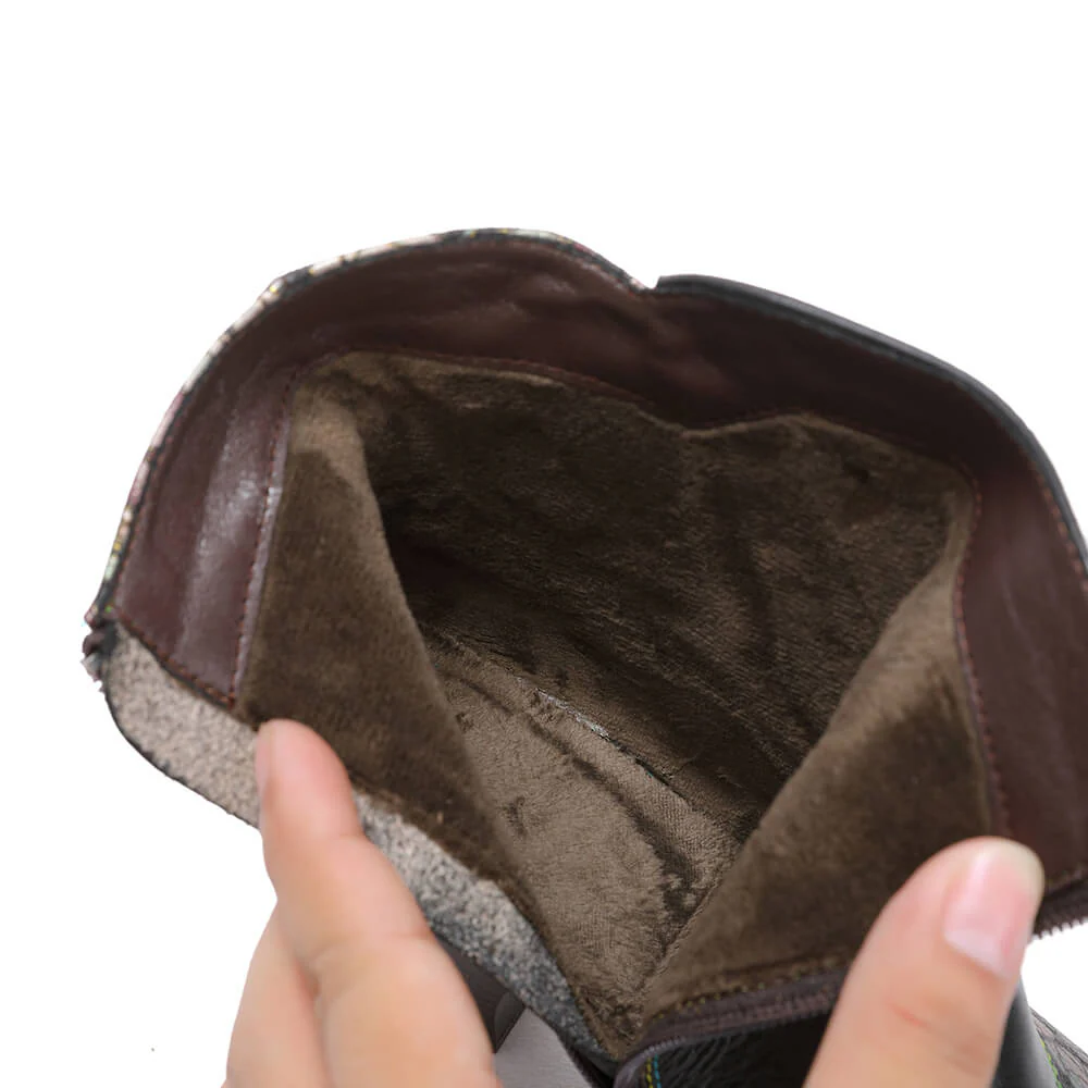 Baylor Retro Handmade Floral Ankle Boots - Image 8