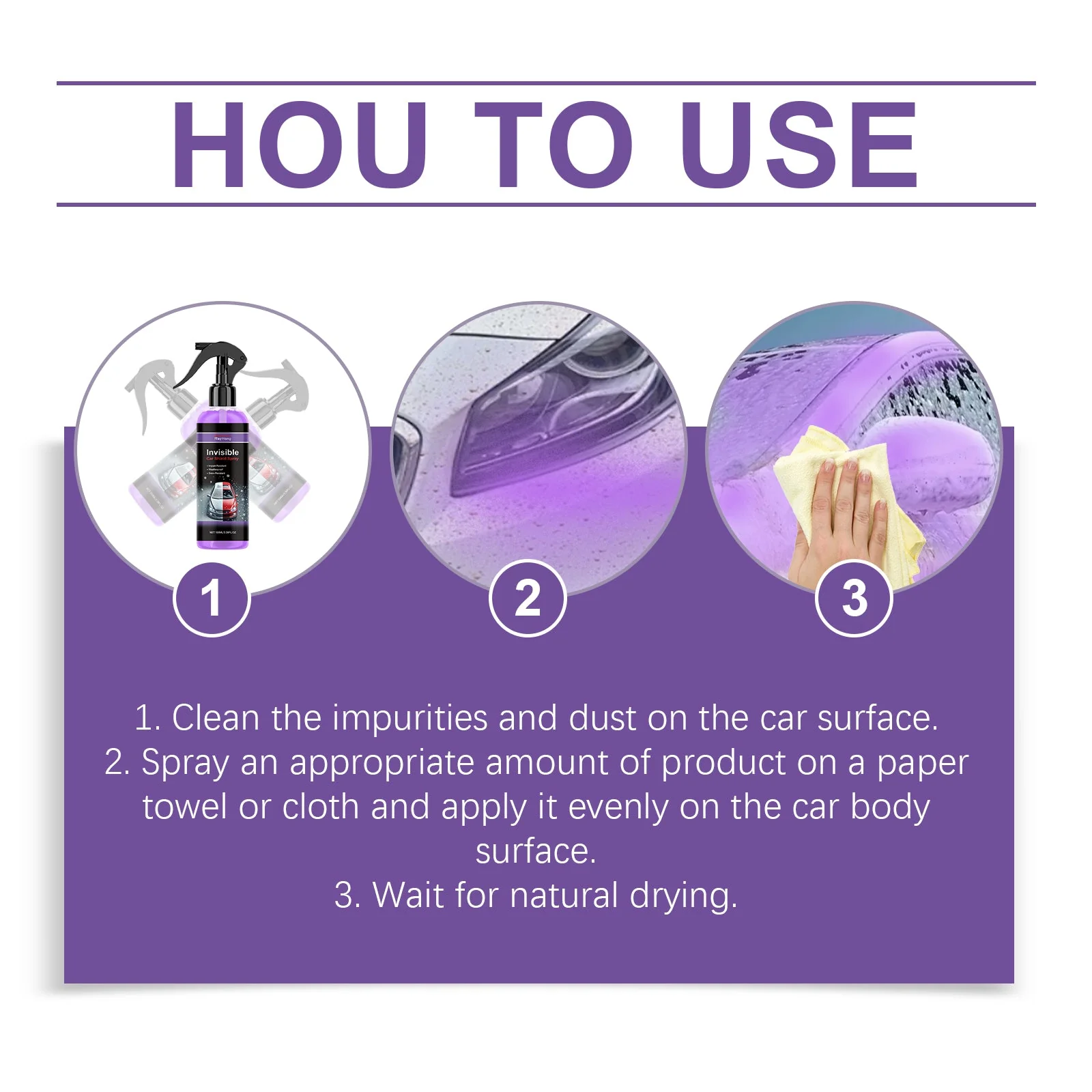 Car Coating Protective Spray Anti-Scratch Enhanced Gloss Paint Coating Spray Car Paint Maintenance - Image 6