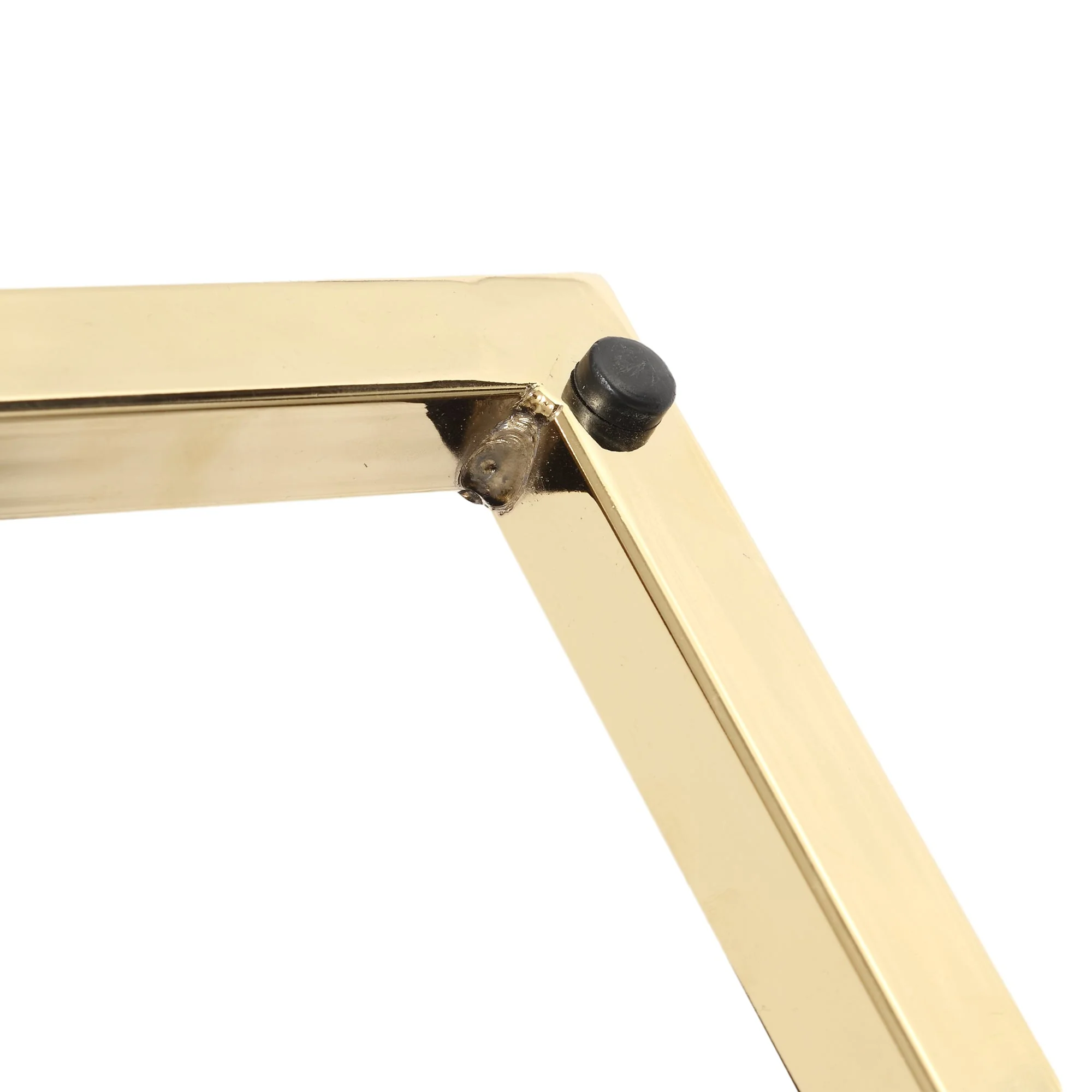 COOLMORE Upholstered Tufted Living Room Chair Textured Linen Fabric Accent Chair with Metal Stand - Image 3