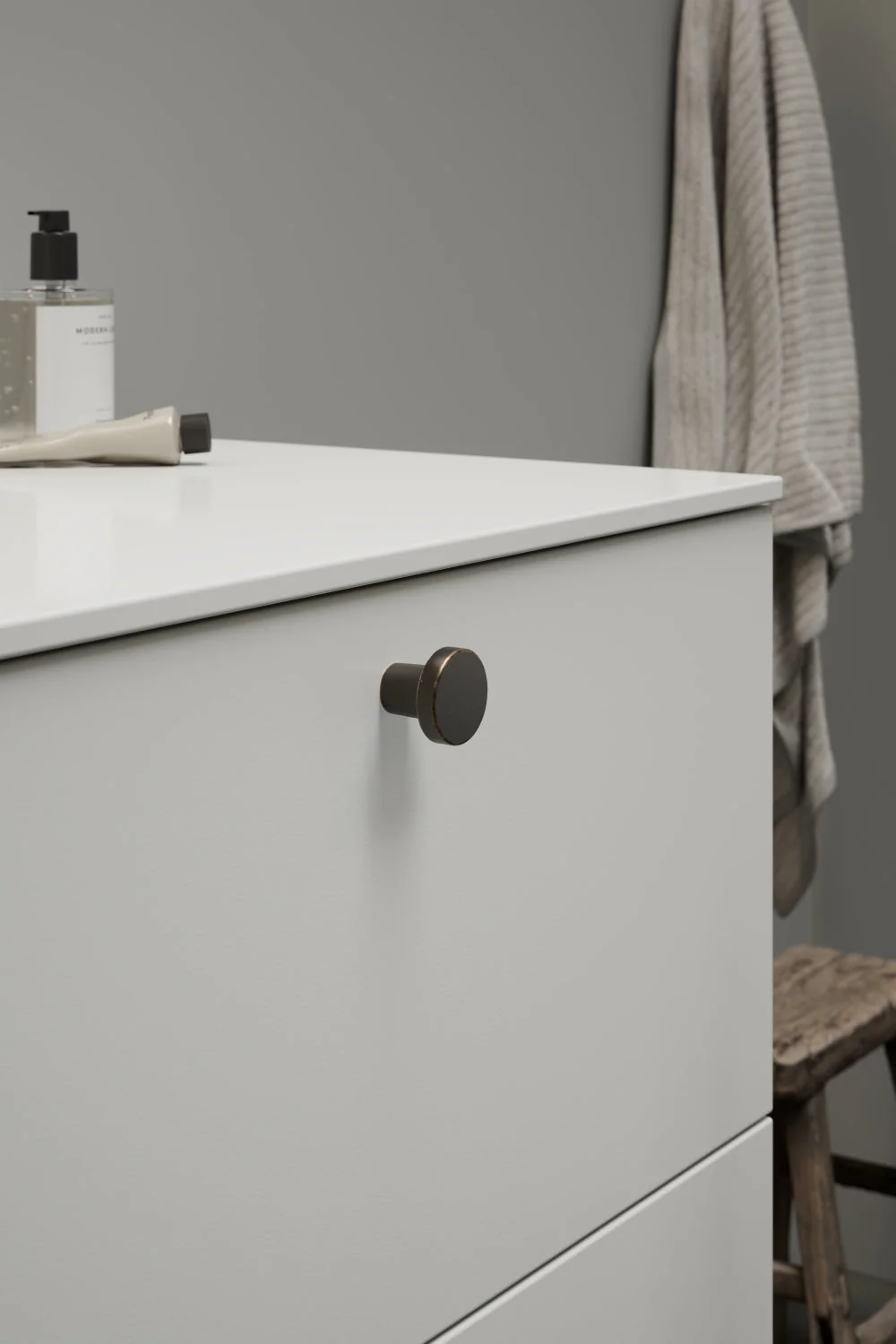 Dark Bronze "Lounge" Cabinet Knob and Wire Drawer Pulls - Image 4