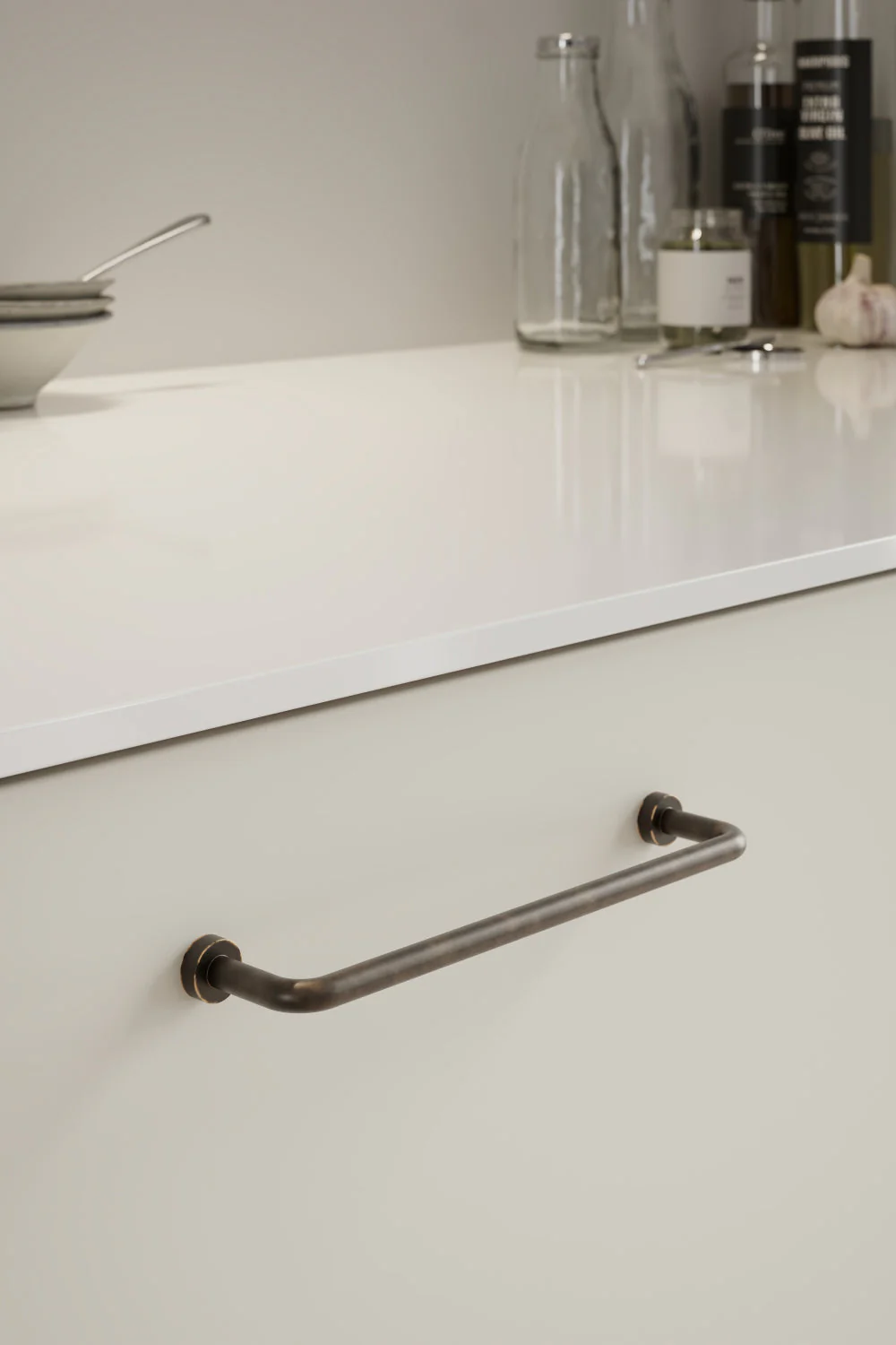 Dark Bronze "Lounge" Cabinet Knob and Wire Drawer Pulls - Image 6