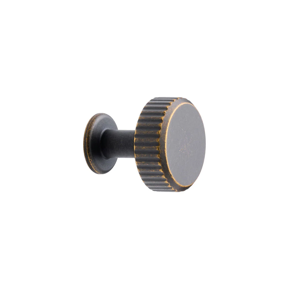 Dark Rubbed Bronze "Villa" Cabinet Knobs and Pulls | Fluted Cabinet Hardware - Image 8