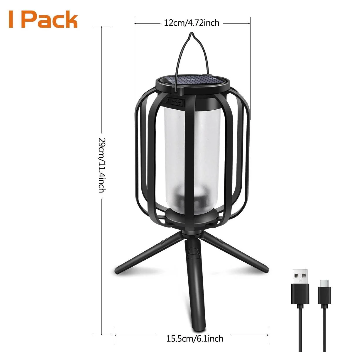 Flickering Firelight Lantern – Weatherproof & Wireless for Outdoors! - Image 3
