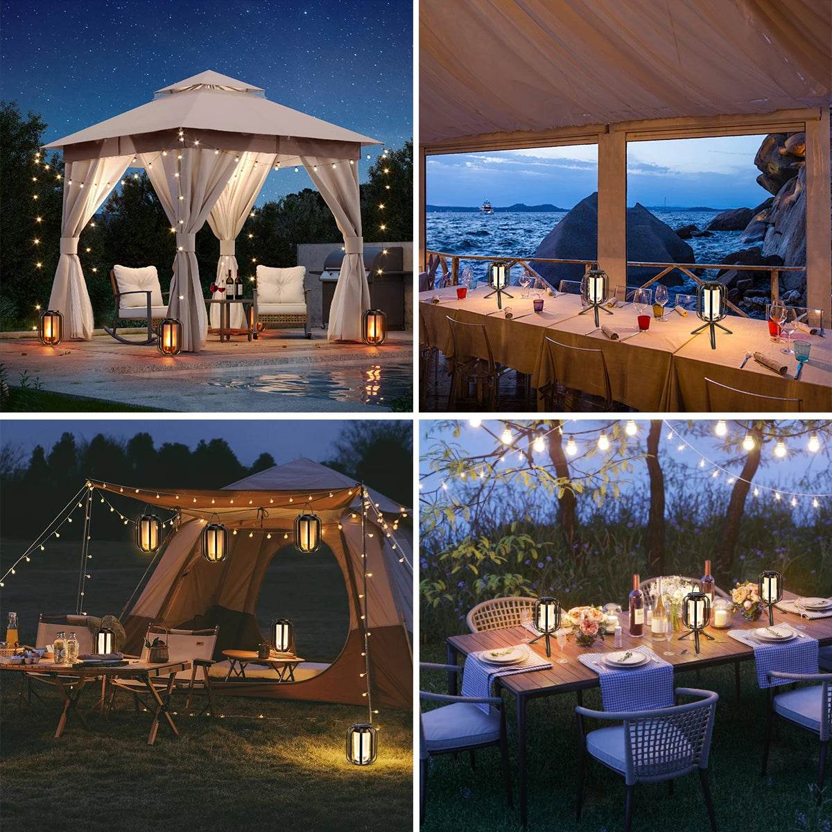 Flickering Firelight Lantern – Weatherproof & Wireless for Outdoors! - Image 6