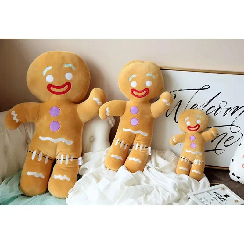Gingerbread Man Plush Toy Baby Appease Doll Biscuits Man Pillow Car Seat Cushion Reindeer Home Decor Toy Children Christmas Gift - Image 4