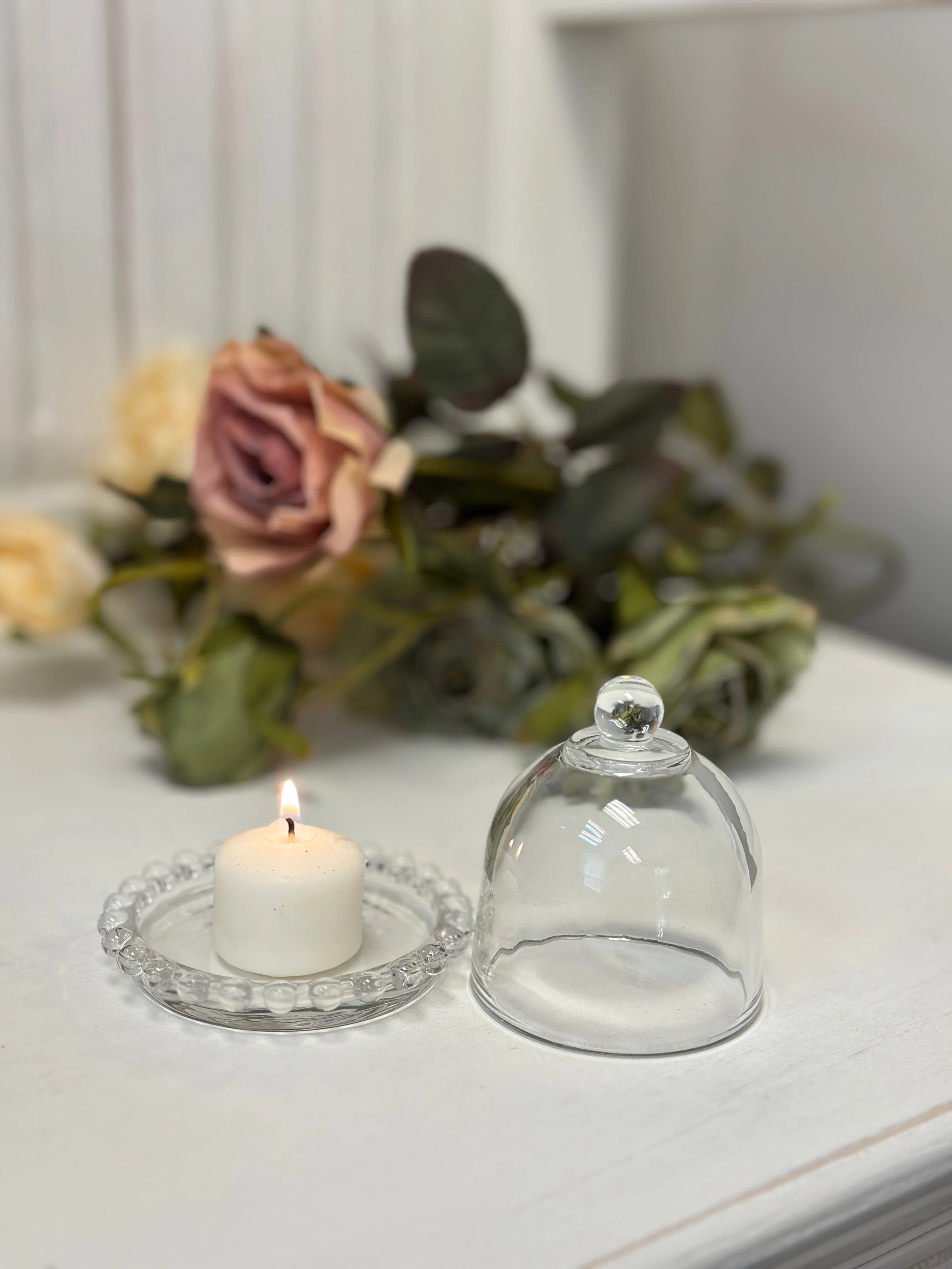 Glass Dome Display Cloche with Base - Image 8