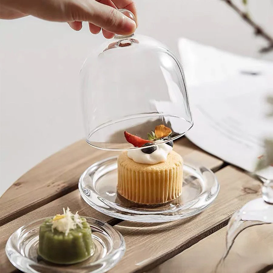 Glass Dome Display Cloche with Base - Image 9