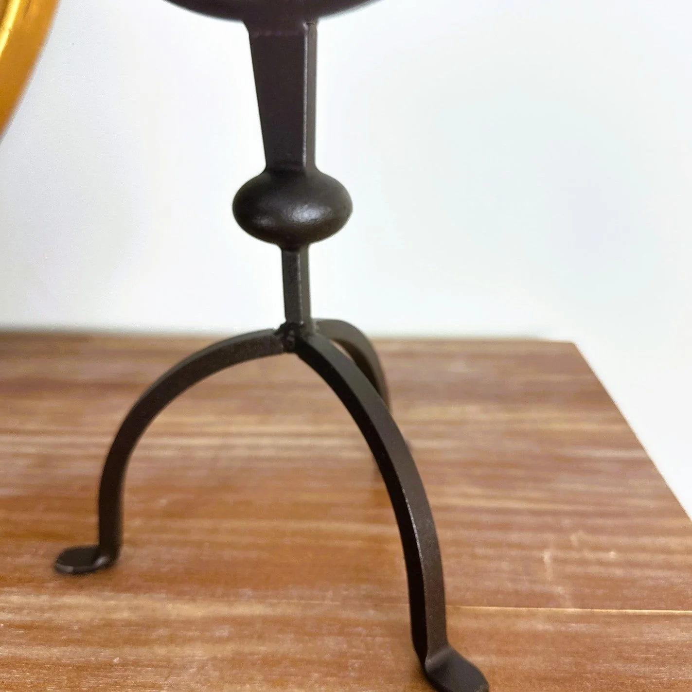 Iron Metal Rusted Candelabra - Image 3