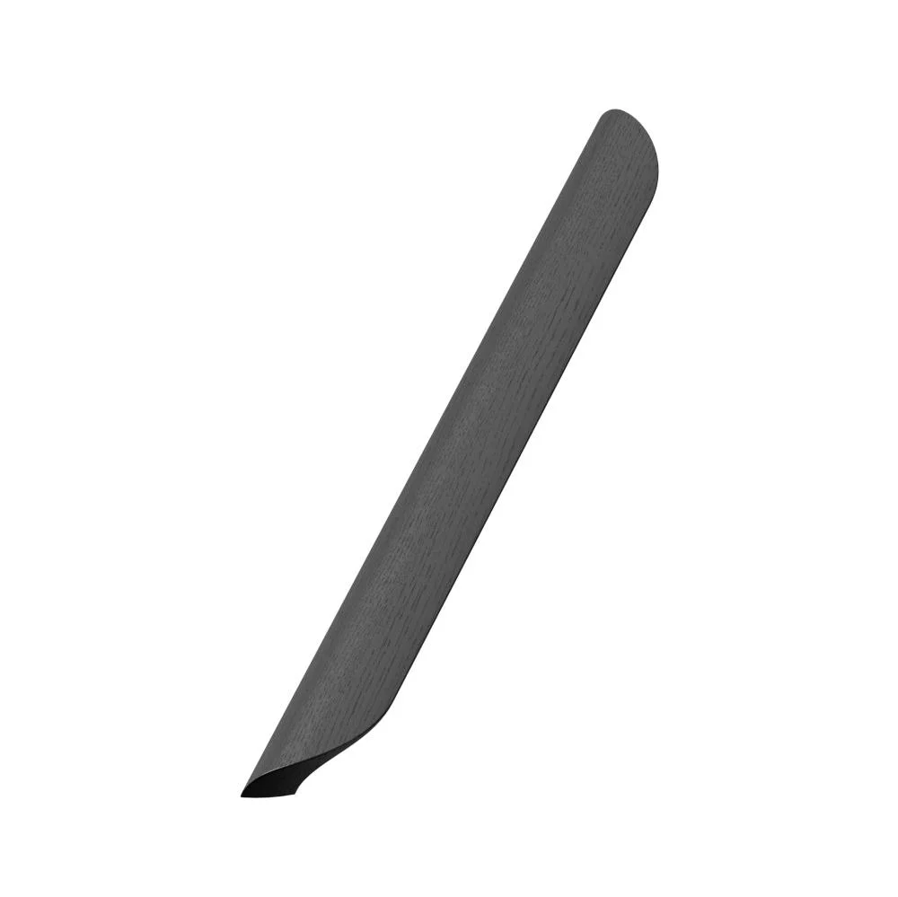 Lacquered Black Wood "Archive" Tab Drawer Pulls - Image 3