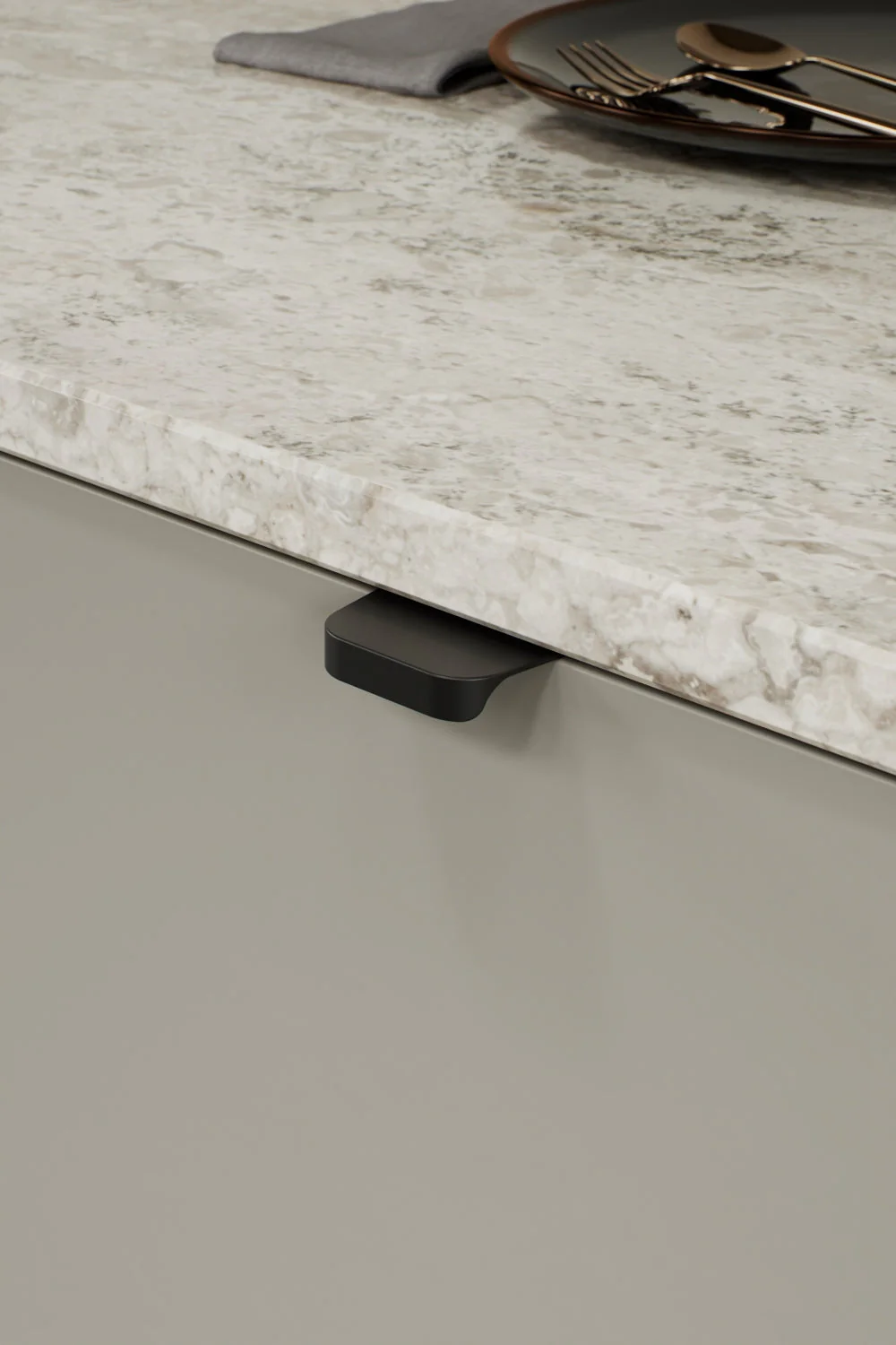 Matte Black "Comet" Edge Drawer Tab Pulls - Image 5