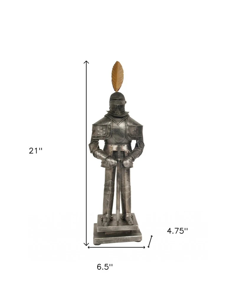 Medieval Armor Suit Tin Antique Decor - Image 9