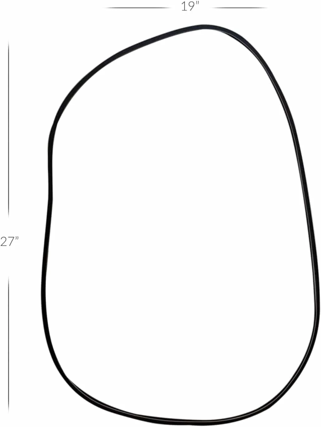 Modern Asymmetrical Wall Mirror – Squiggly MDF Wood Artistic Design - Image 3