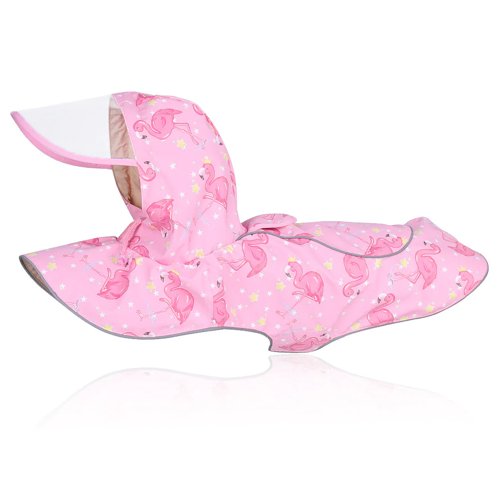 New Pet Clothes Waterproof Reflective Cape Raincoat Transparent PU Leather Dog Raincoat - Image 4