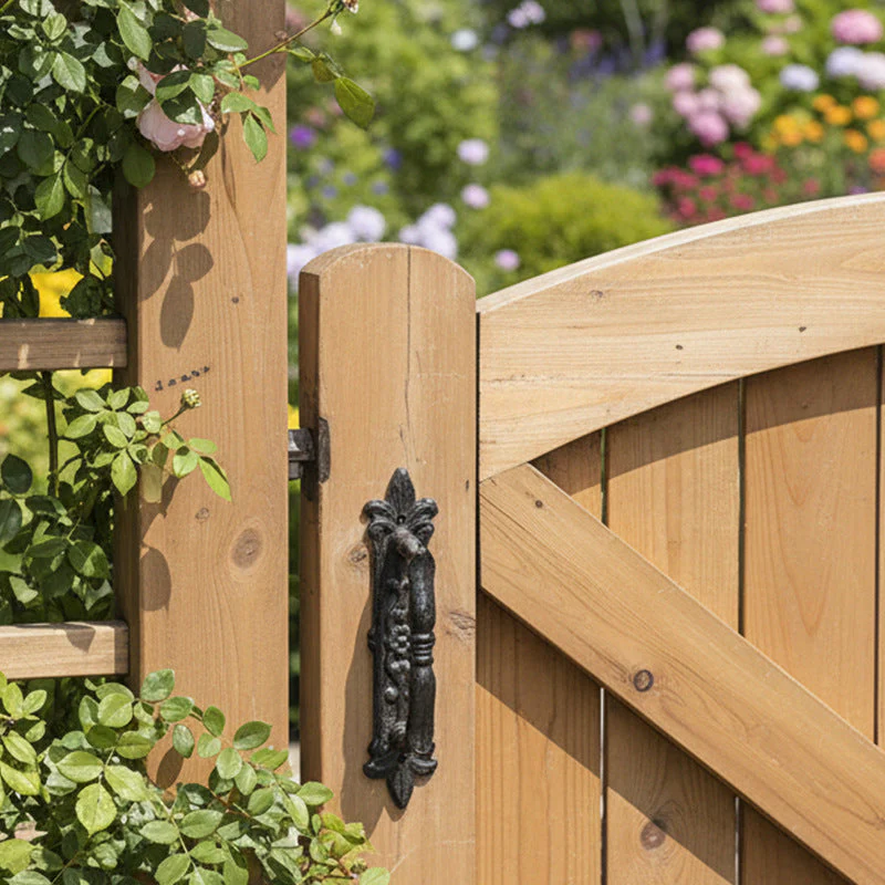 Ornate Cast Iron Door Pull Handle - Image 3