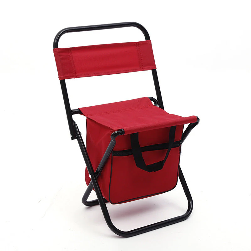 Outdoor Camping Folding Chair with Storage Backrest and Carrying Bag for Art Students' Sketching - Image 6