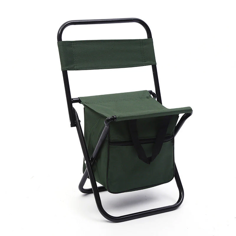 Outdoor Camping Folding Chair with Storage Backrest and Carrying Bag for Art Students' Sketching - Image 8