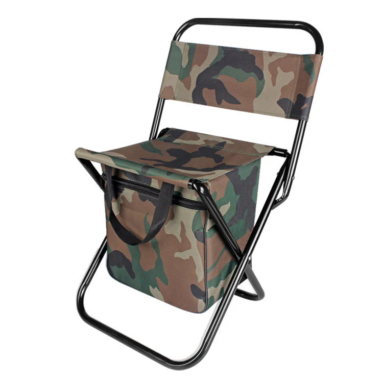 Outdoor Camping Folding Chair with Storage Backrest and Carrying Bag for Art Students' Sketching - Image 9