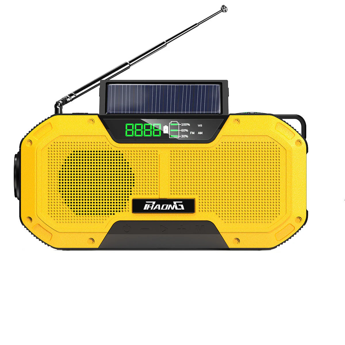 Outdoor Emergency Radio Bluetooth Speaker Solar Hand Flashlight Mobile Charging 5000 Mah Large Capacity - Image 7