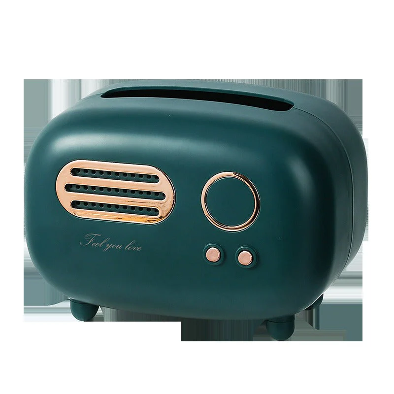 Paper towel box ABS light luxury retro style gift for living room, high-end home drawer paper towel box - Image 11