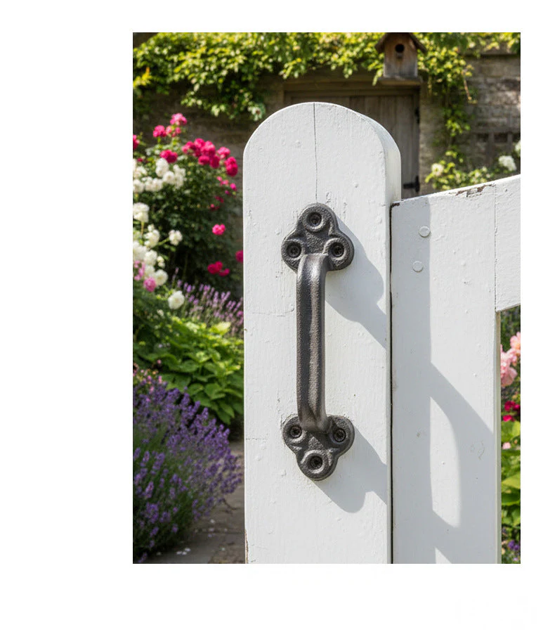 Rustic Cast Iron Door Pull Handle - Image 3