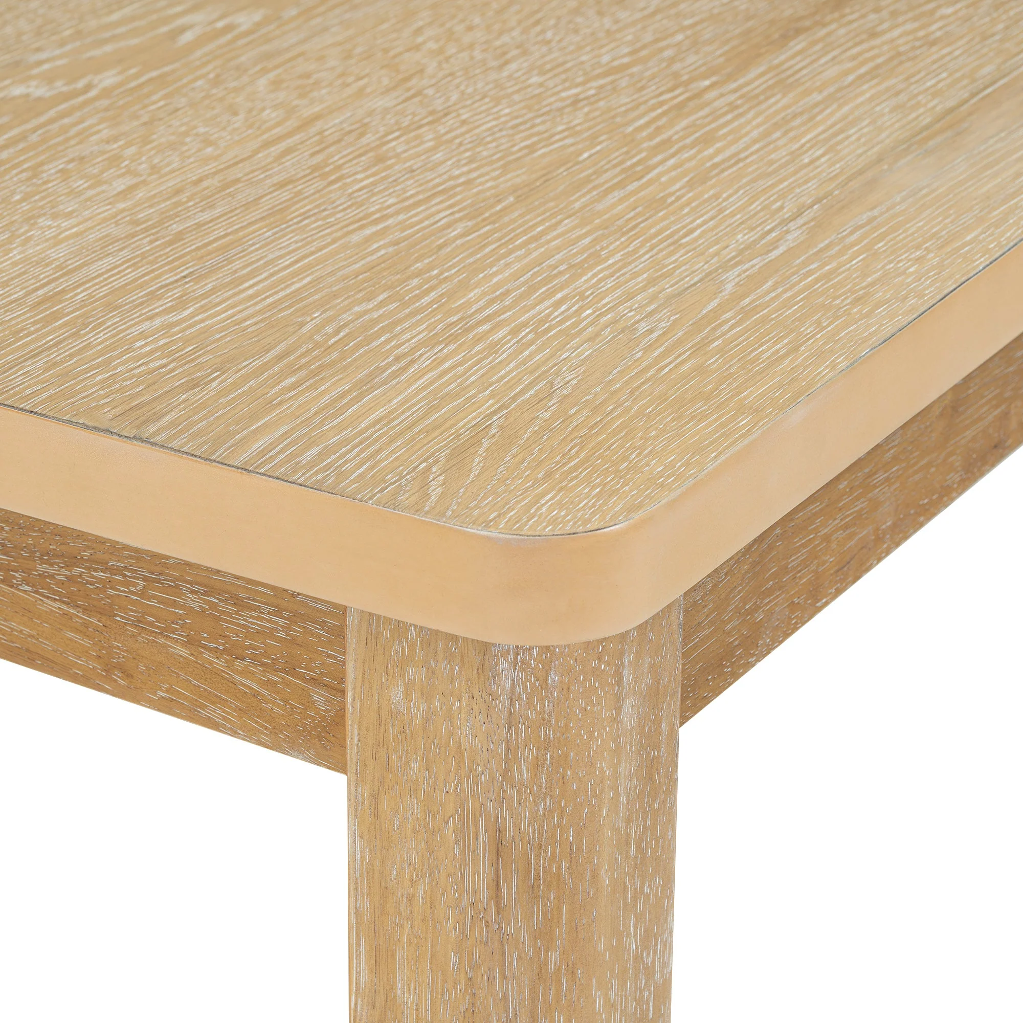 TOPMAX expandable 84 inch dining table set with 24 inch detachable leaves, 6 armless chairs and 2 armchairs  9 pieces natural - Image 17