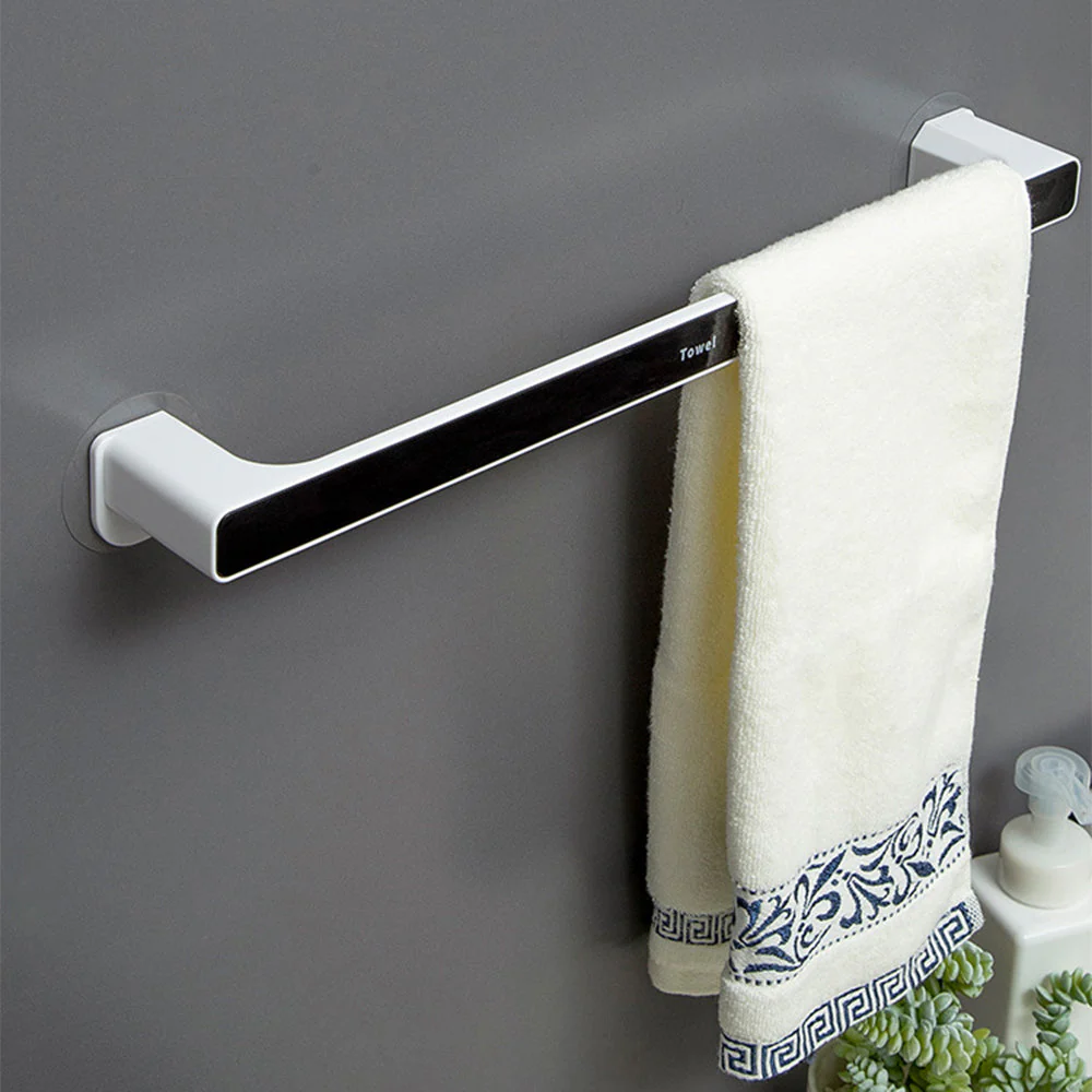 Towel Rack Punch Free Bathroom Bathroom Suction Cup Nordic Minimalist Creative Bath Towel Rack Rack Wall-Mounted Towel Bar - Image 4