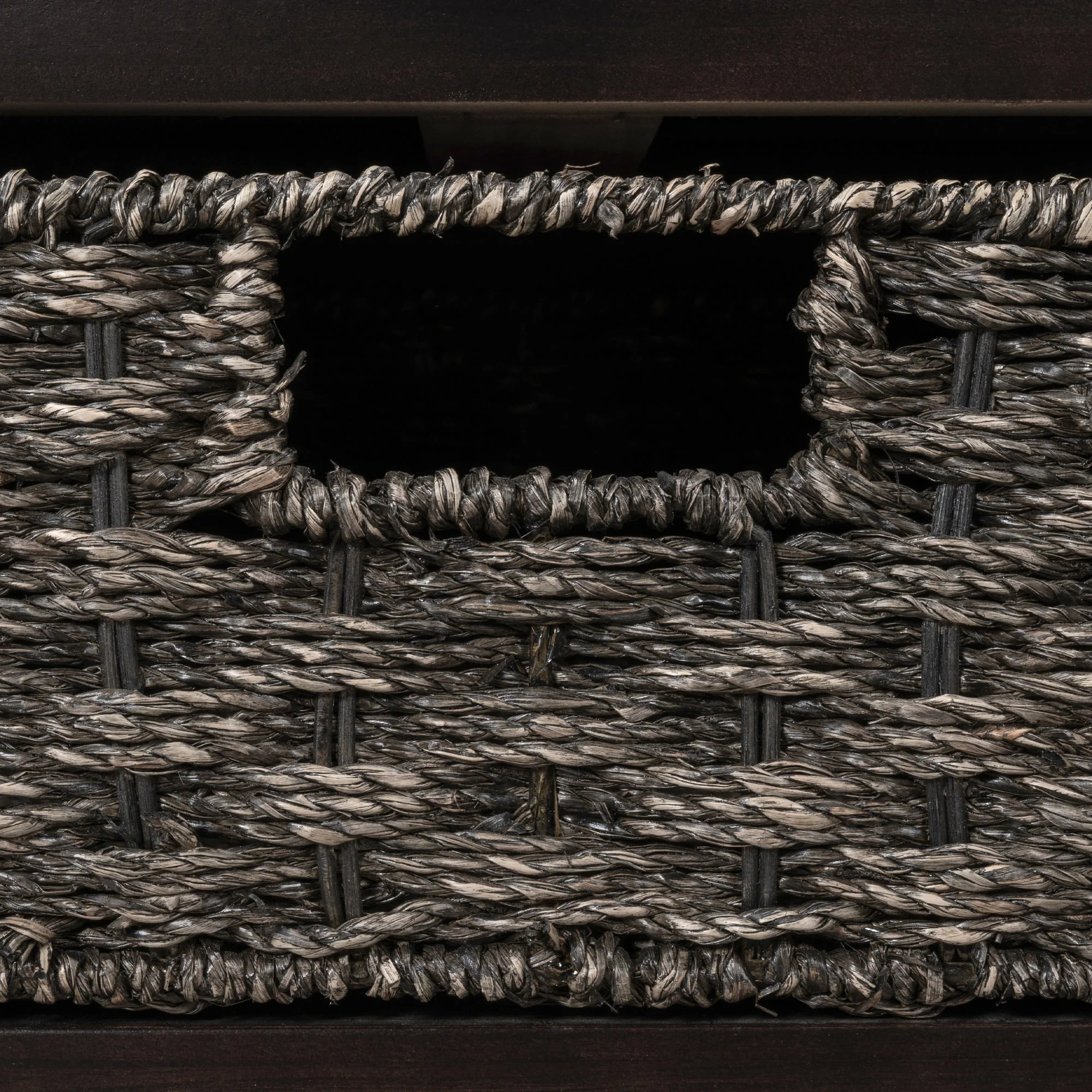 TREXM Storage Bench with Removable Basket and 2 Drawers, Fully Assembled Shoe Bench with Removable Cushion (Espresso) - Image 10