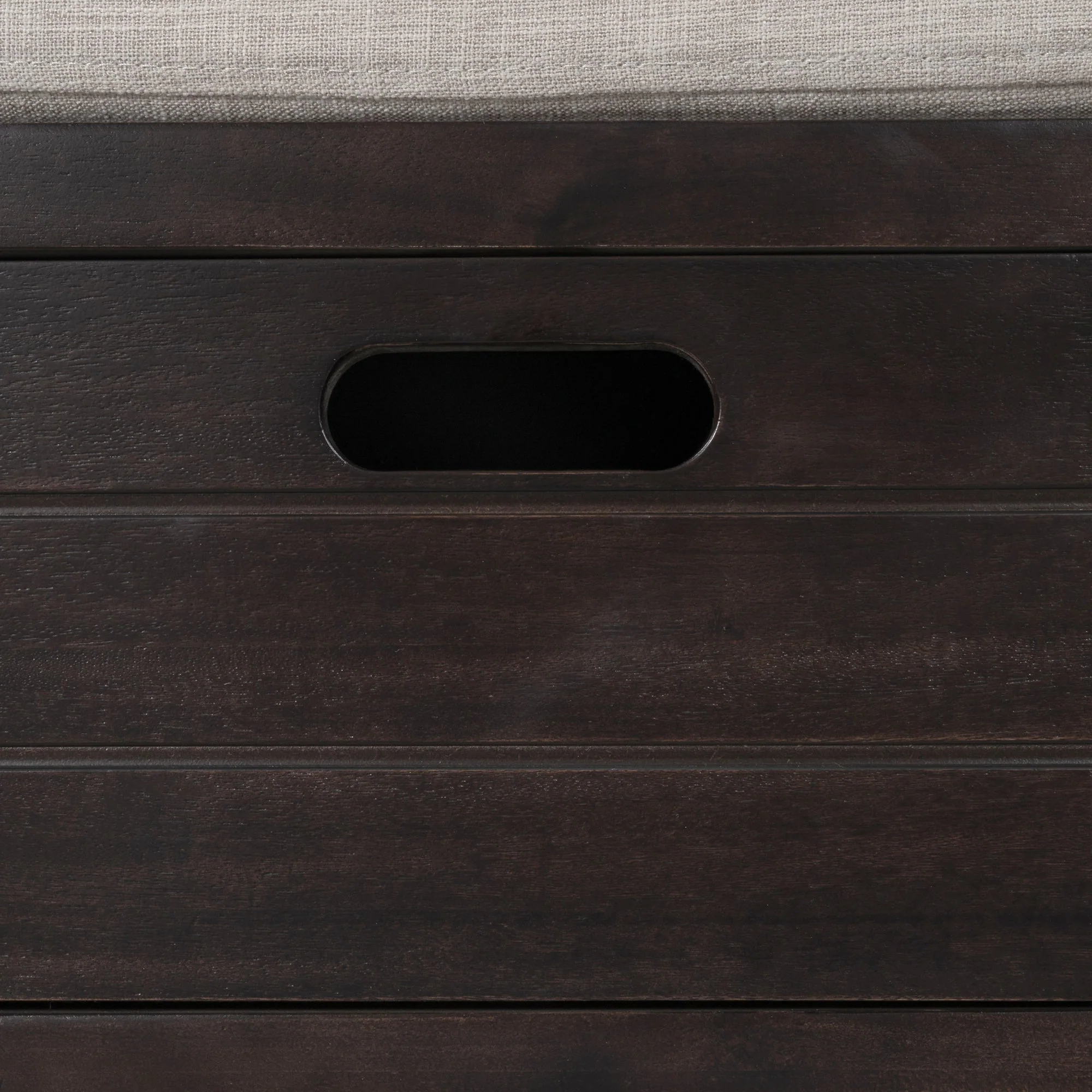 TREXM Storage Bench with Removable Basket and 2 Drawers, Fully Assembled Shoe Bench with Removable Cushion (Espresso) - Image 11