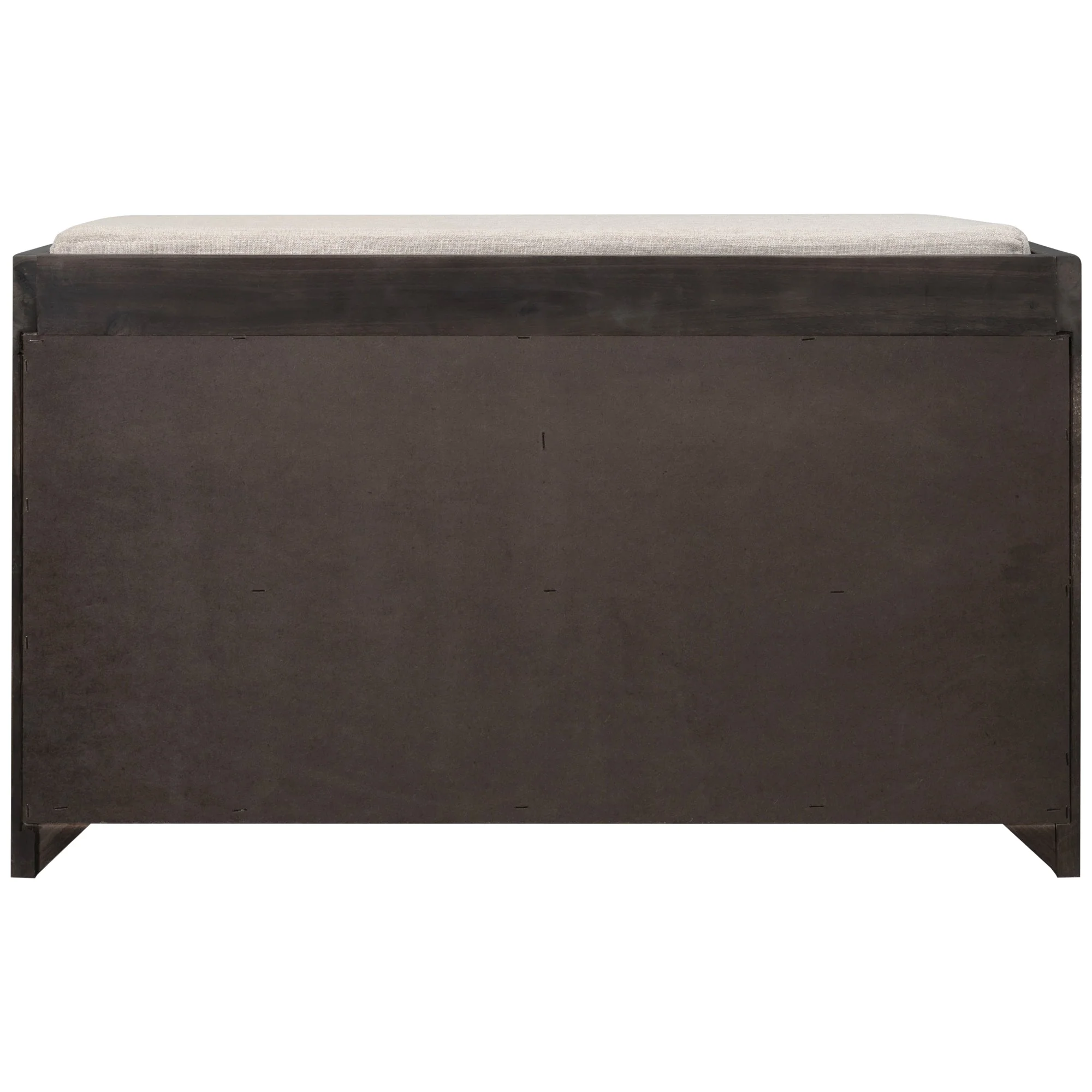 TREXM Storage Bench with Removable Basket and 2 Drawers, Fully Assembled Shoe Bench with Removable Cushion (Espresso) - Image 7