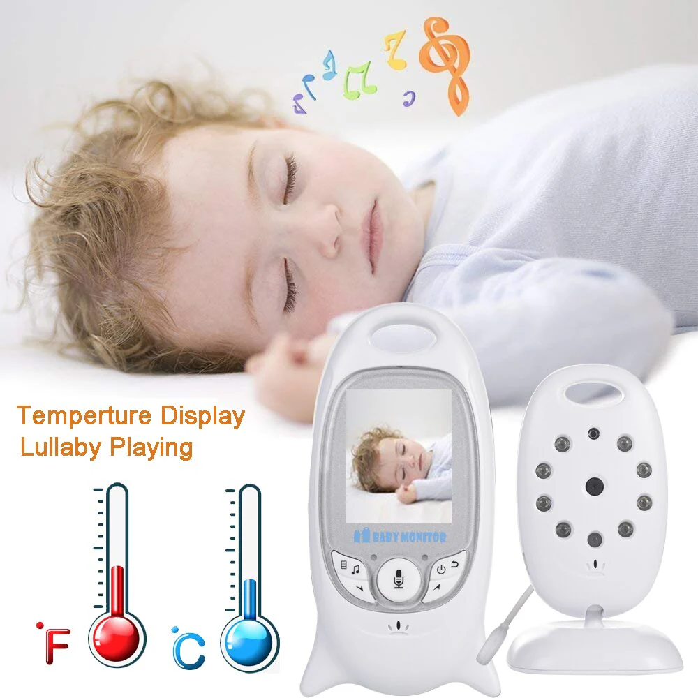 VB601 Baby Monitor 2 inch BeBe Baba Electronic Babysitter Radio Video Nanny Camera Night Vision Temperature Monitoring 8 Lullaby - Image 4